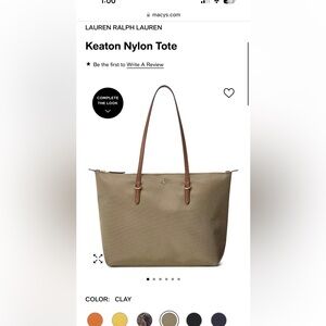 NWT Ralph Lauren tote